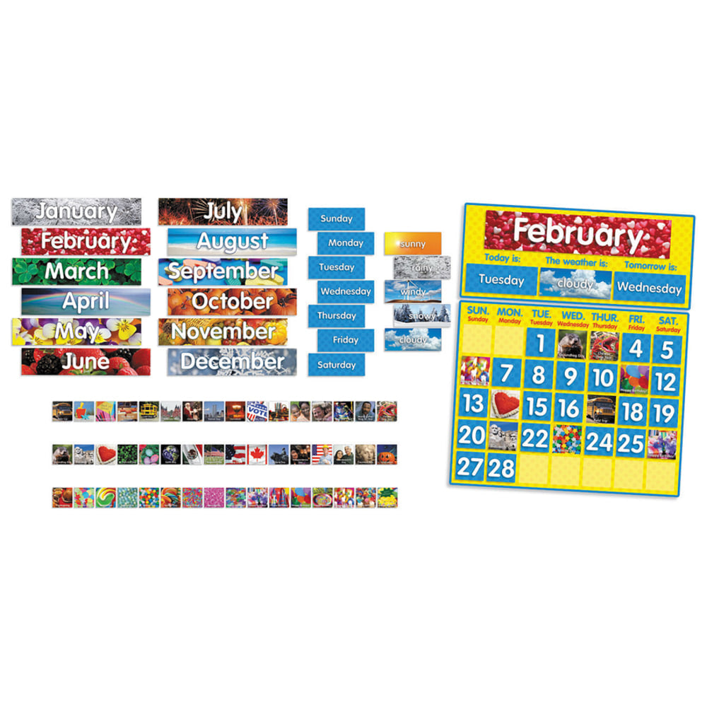 Scholastic Photo Calendar Bulletin Board, 24 1/2inL
