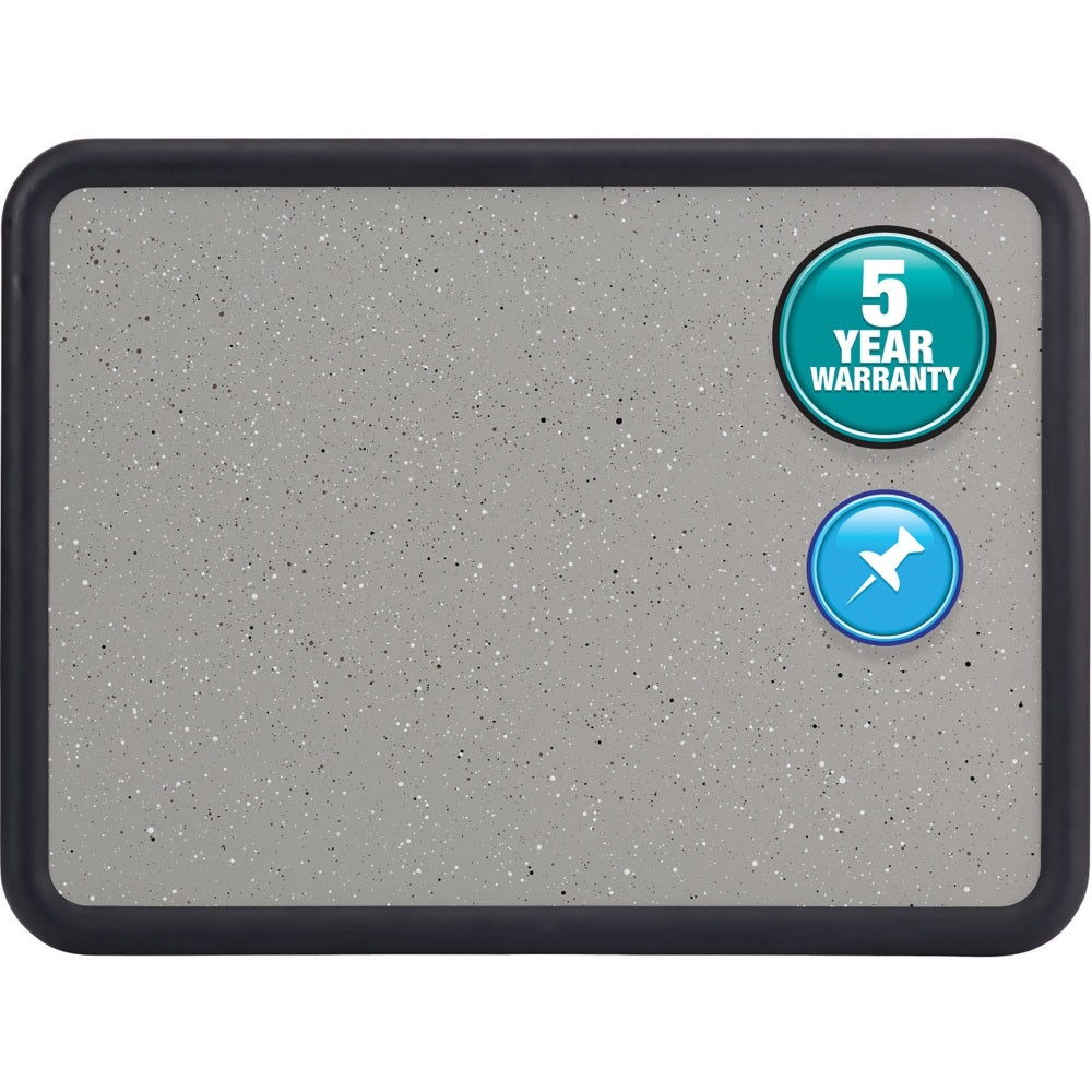 Quartet Cork Bulletin Board, 48in x 36in, Plastic Frame With Black Finish