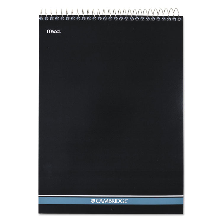 Stiff-Back Wire Bound Notepad, Medium/college Rule, Navy Cover, 70 White 8.5 X 11.5 Sheets
