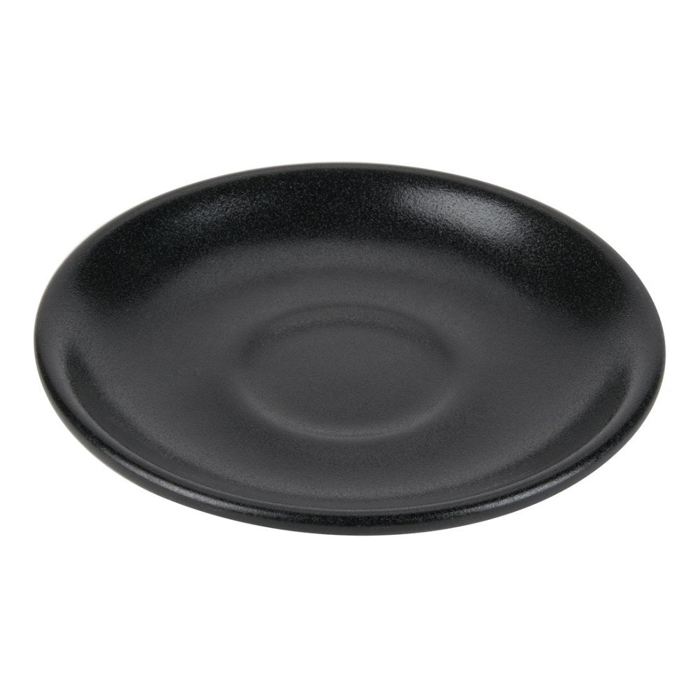 Foundry A.D. Cup Saucers For A.D. Cups, 4 7/8in, Black, Pack Of 24 Saucers