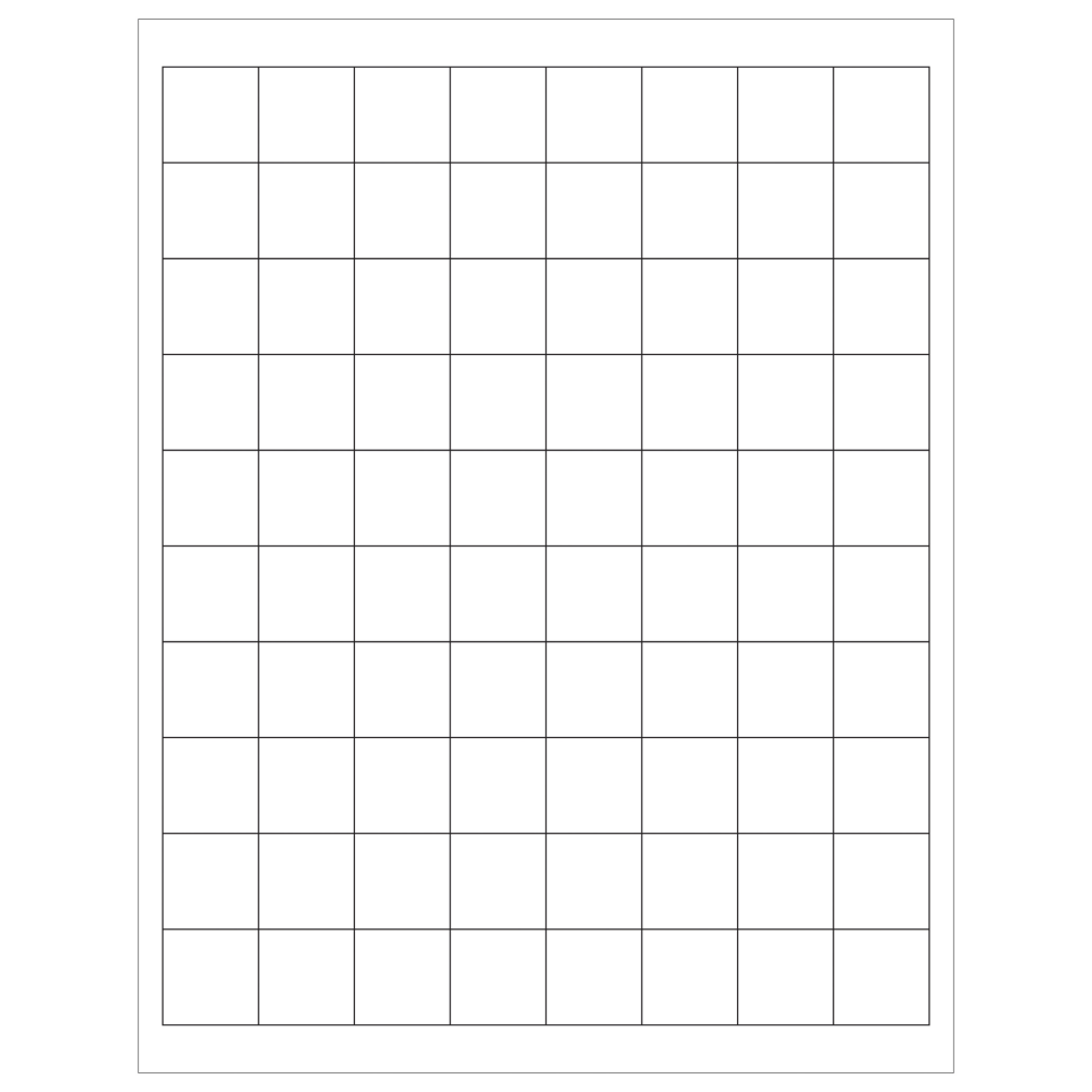 Tape Logic Inkjet/Laser Labels, LL104, Rectangle, 1in x 1in, White, Case Of 8,000
