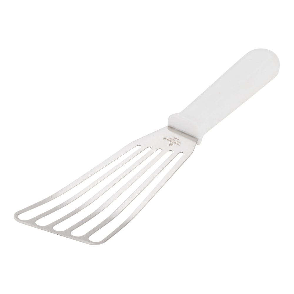 Hoffman High-Heat Slotted Turners, 6-3/4in, Silver/White, Pack Of 12 Turners