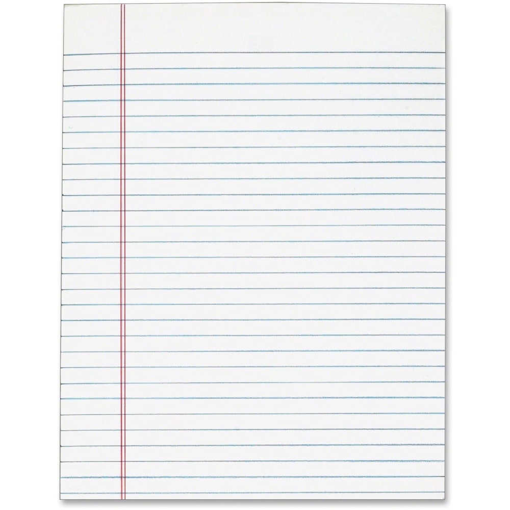 Tops Gum Top Pad - 50 Sheets - Plain - Glue - 8 1/2in x 11in - White Paper - 12 / Pack