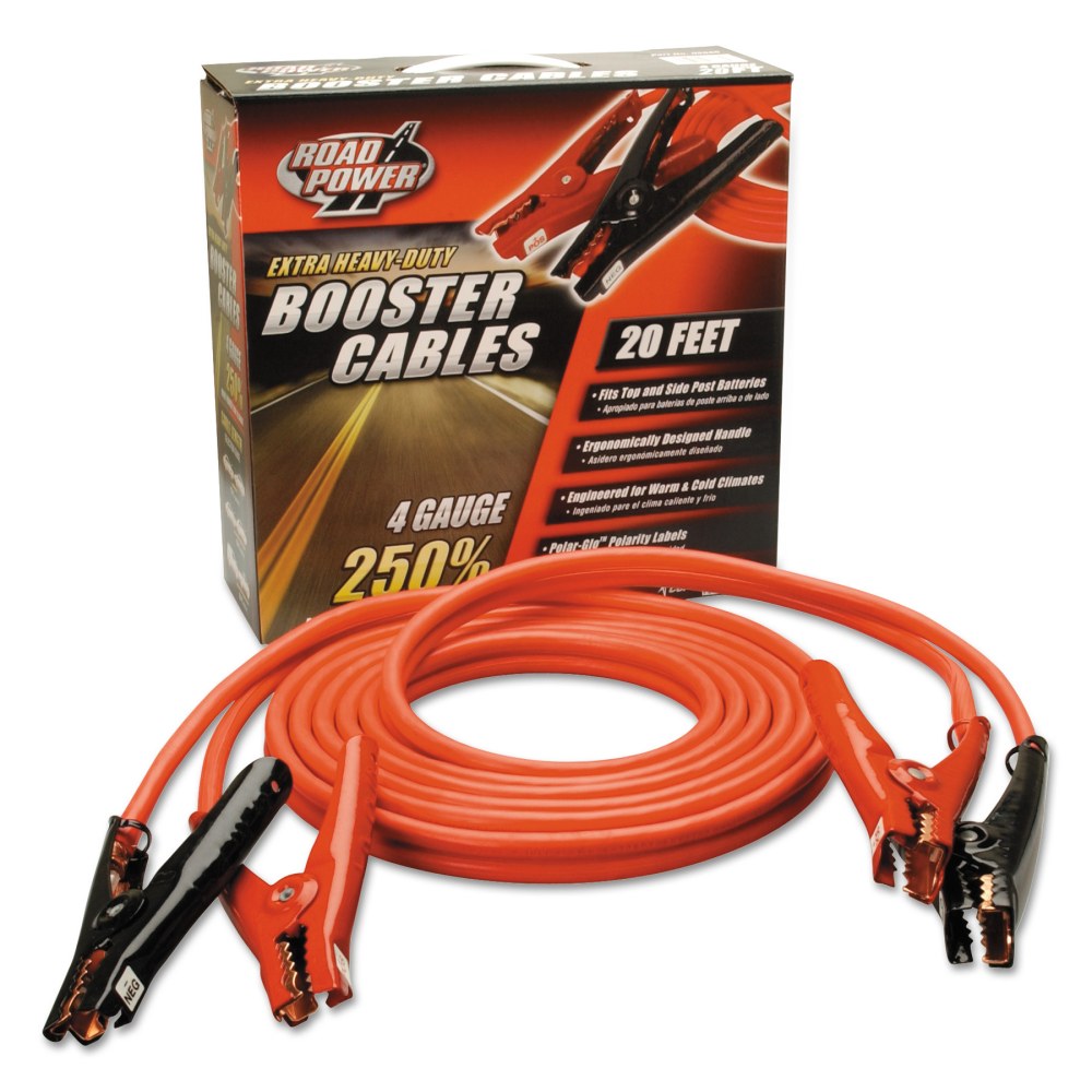 Southwire Automotive Booster Cable, 20ft, 4/1 AWG, Red