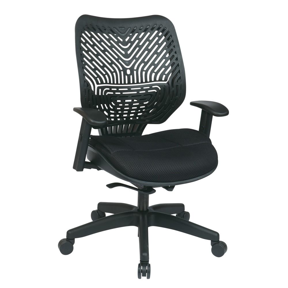 Office Star REVV Series SpaceFlex High-Back Chair, Raven