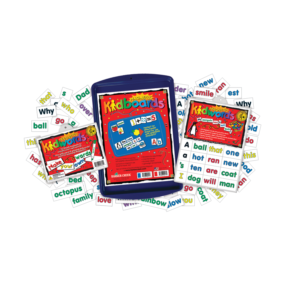 Barker Creek Magnets, Learning Magnets, High Frequency Word Kit, Grades K+, Pack Of 259
