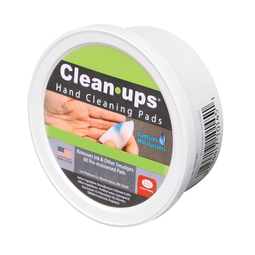 Lee Clean-Ups Hand Cleaning Pads, Pack Of 60
