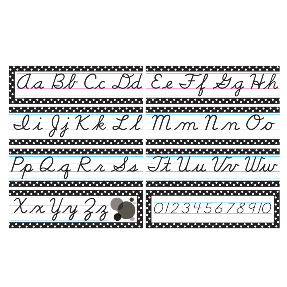 Teacher Created Resources Cursive Mini Bulletin Board Set, Multicolor