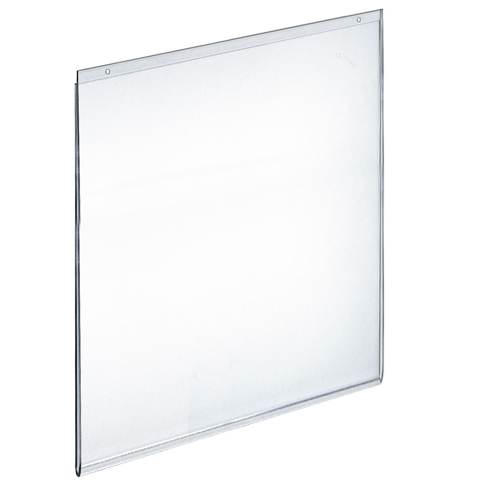Azar Displays Wall-Mount U-Frame Acrylic Sign Holders, 22in x 17in, Clear, Pack Of 10
