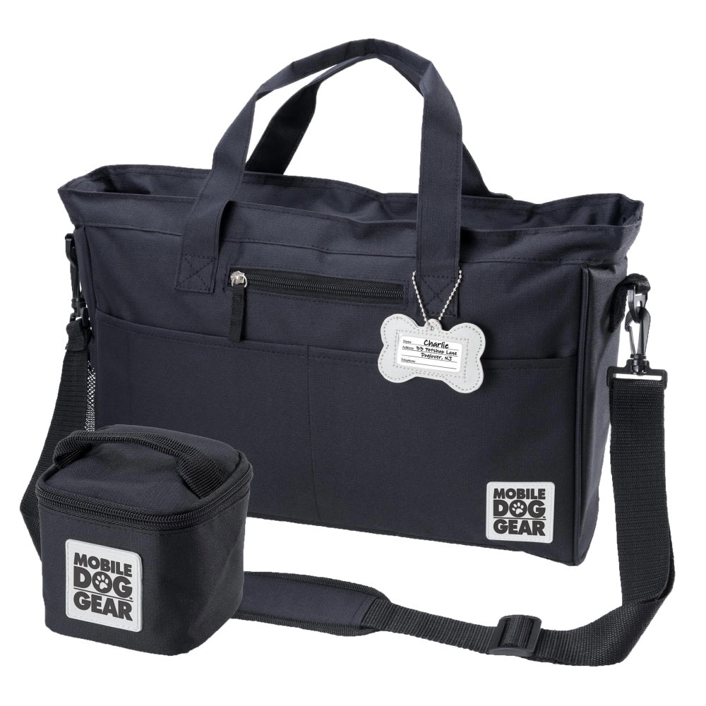 Overland Dog Gear Day Away Tote Bag, 11inH x 5inW x 16inD, Black