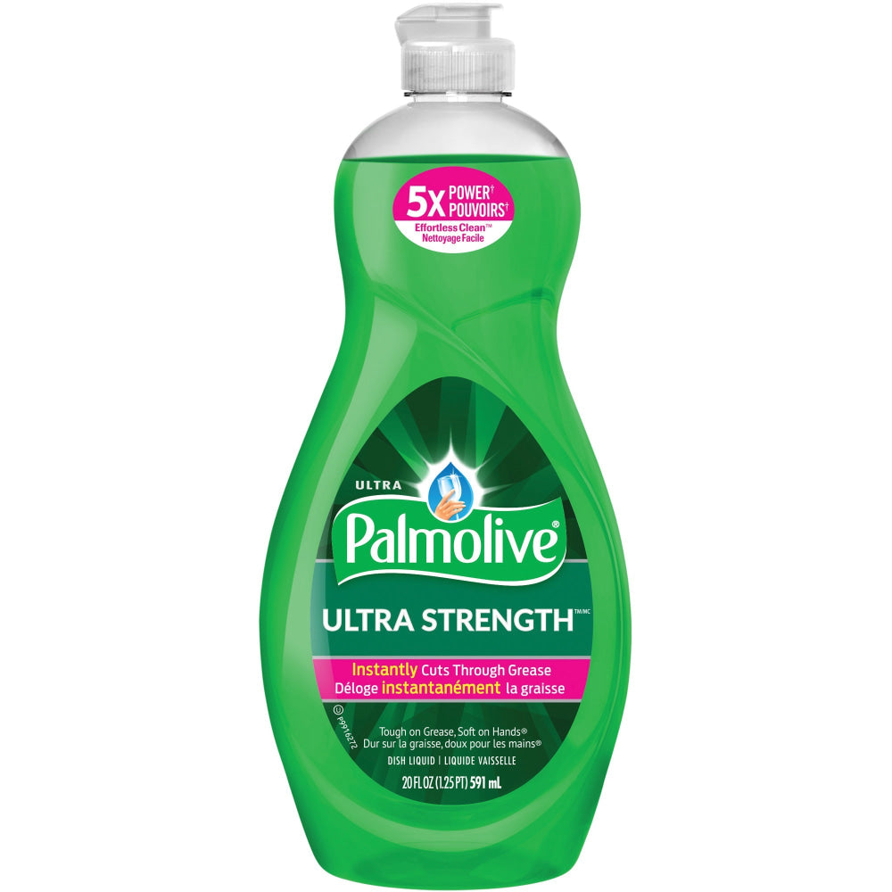 Palmolive Ultra Strength Liquid Dishwashing Soap, 20 Oz Bottle, Case Of 9