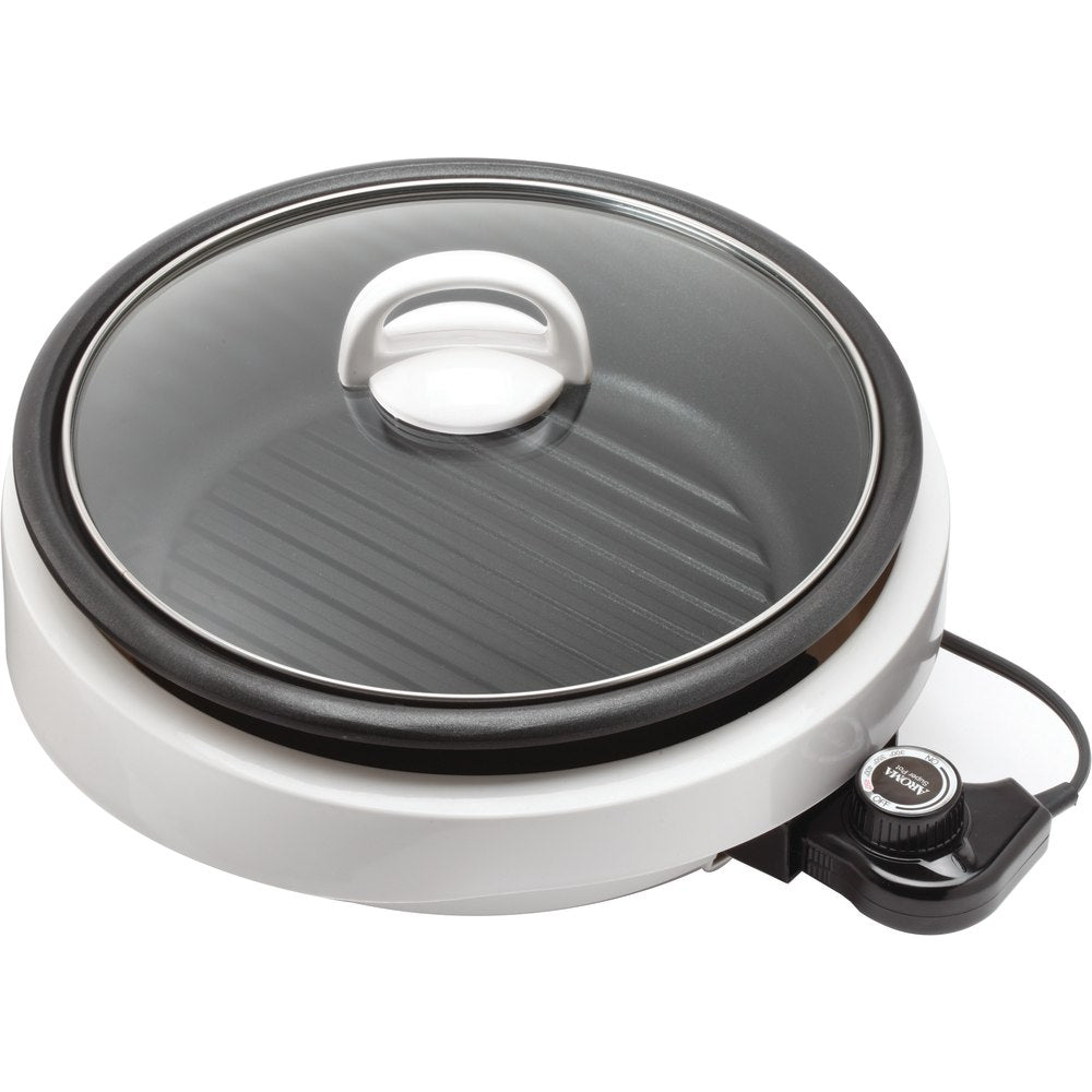 Aroma ASP-137 3-Quart 3-in-1 Grillet, White