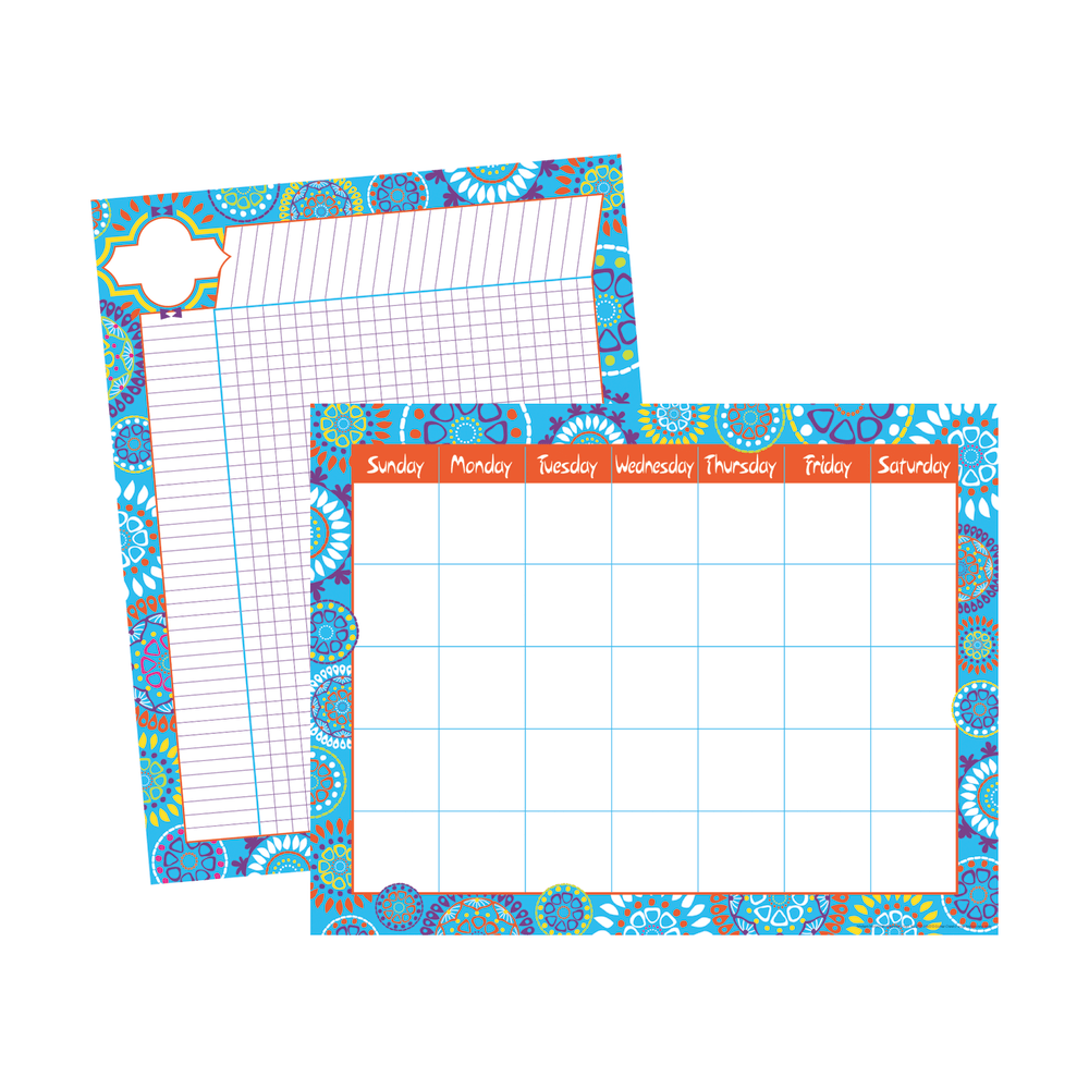 Barker Creek Chart Set, Moroccan, 17in x 22in, Grades Pre-K+, Pack Of 2