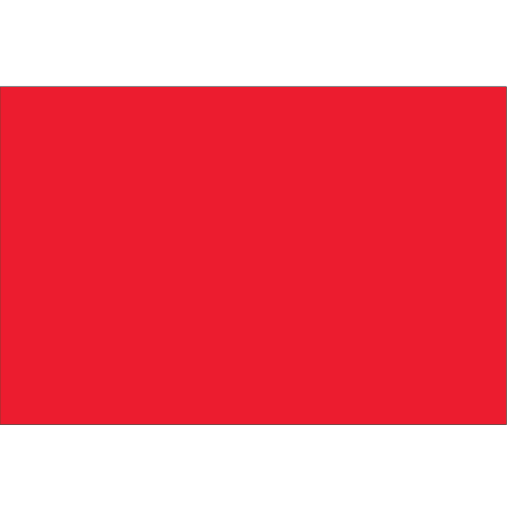 Tape Logic WriteOn Inventory Labels, DL635G, Rectangle, 6in x 4in, Fluorescent Red, Roll Of 500