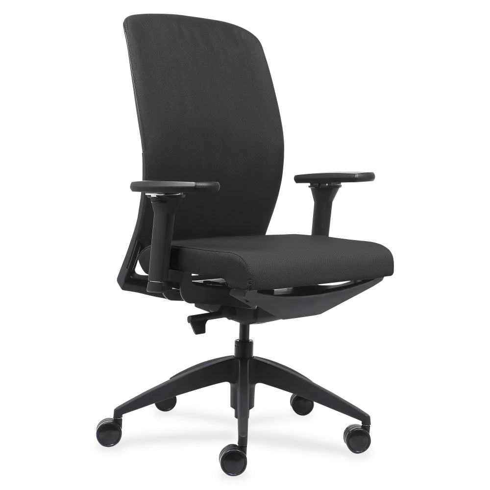 Lorell Executive Ergonomic High-Back Swivel Chair, Black