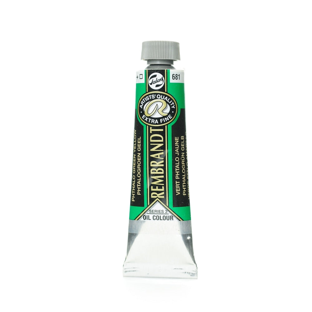 Rembrandt Artists Oil Colors, 40 mL, Phthalo Green Yellow, 681