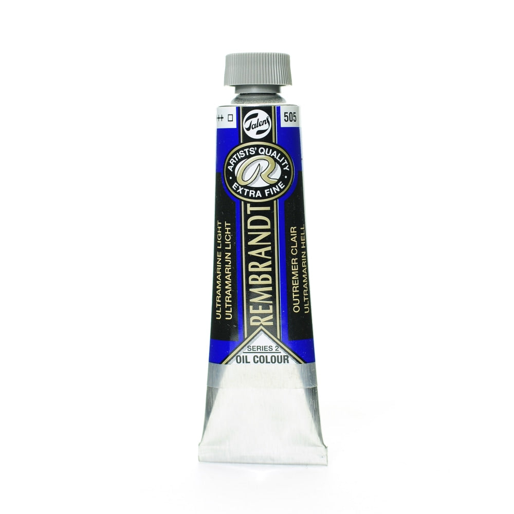 Rembrandt Artists Oil Colors, 40 mL, Ultramarine Light, 505, Pack Of 2