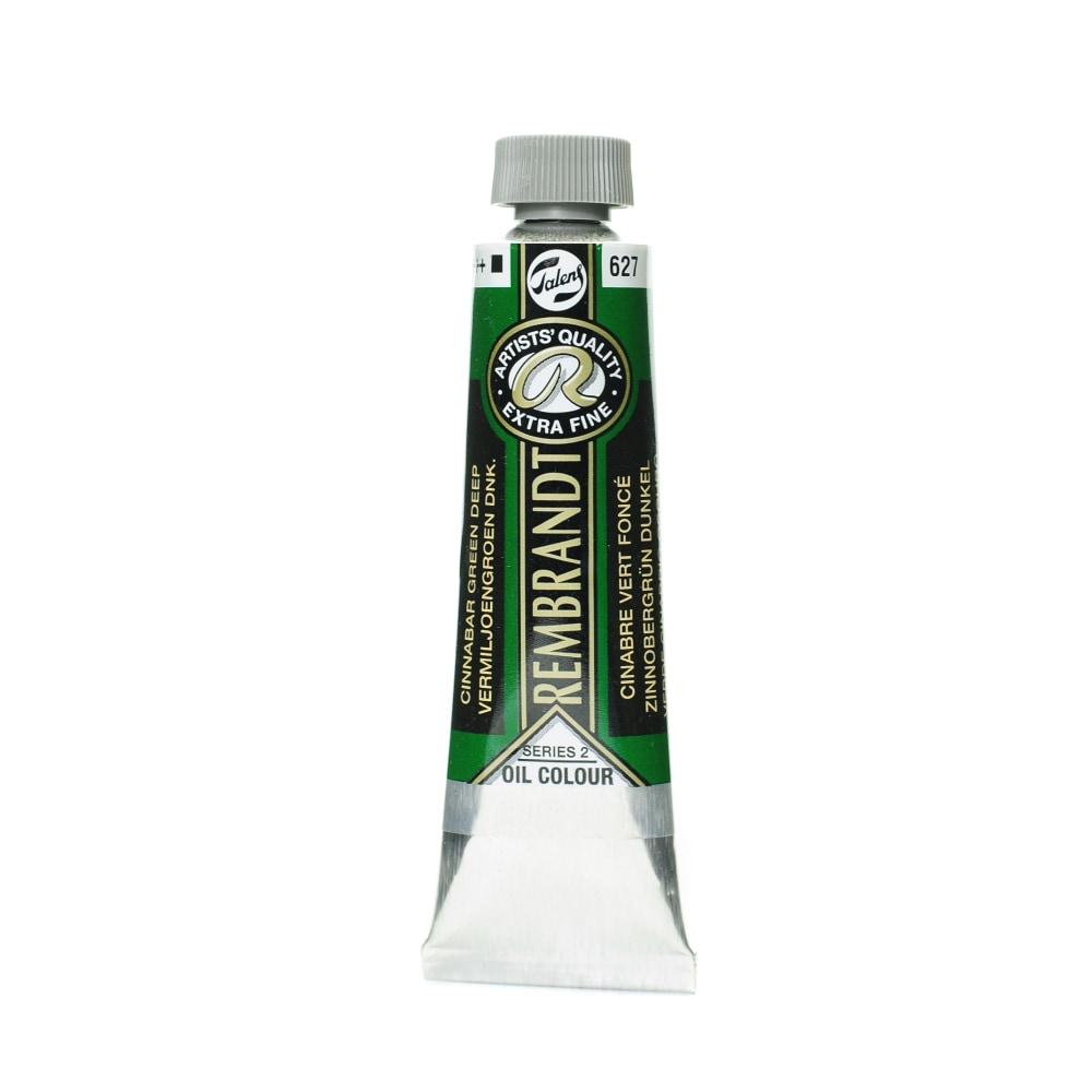 Rembrandt Artists Oil Colors, 40 mL, Cinnabar Green Deep, 627, Pack Of 2