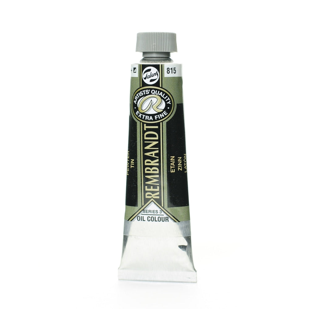 Rembrandt Artists Oil Colors, 40 mL, Pewter, 815