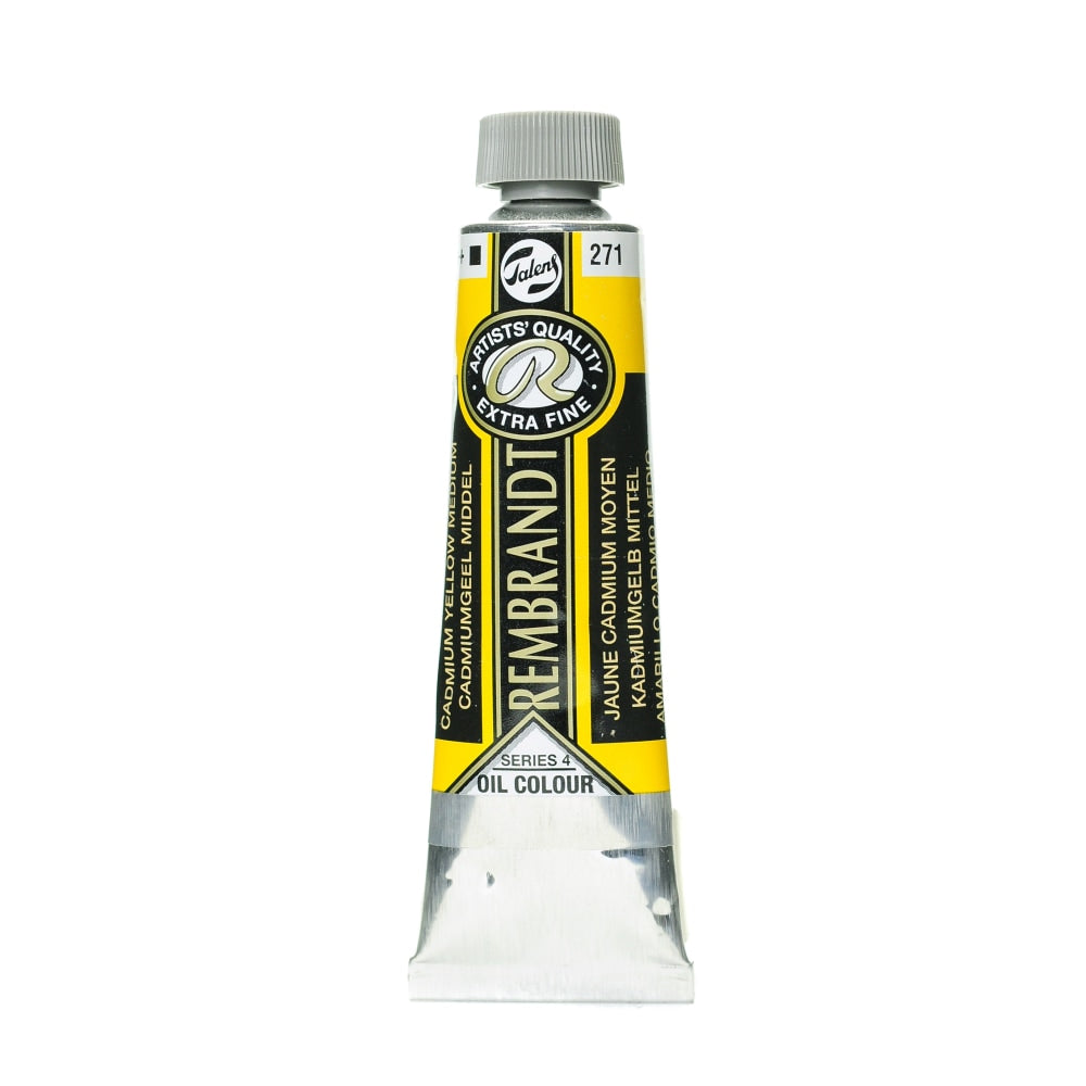 Rembrandt Artists Oil Colors, 40 mL, Cadmium Yellow Medium, 271