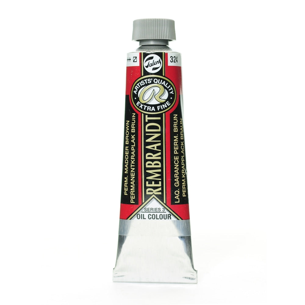 Rembrandt Artists Oil Colors, 40 mL, Permanent Madder Brown, 324