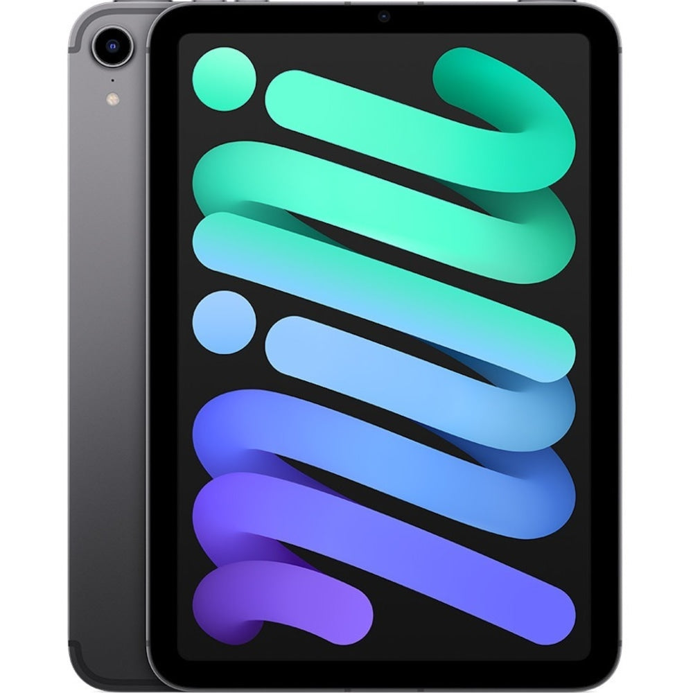 Apple iPad mini (6th Generation) Tablet, 8.3in Touchscreen, 4GB Memory, 64GB Storage, iPadOS 15, 5G, Space Gray, Apple A15 Bionic SoC