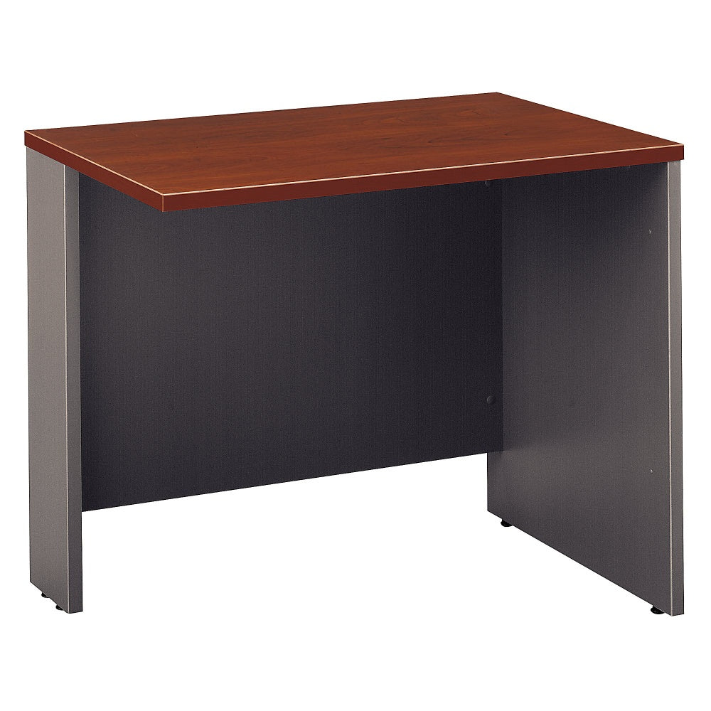Bush Business Furniture Components Return Bridge, 36inW, Hansen Cherry/Graphite Gray, Standard Delivery