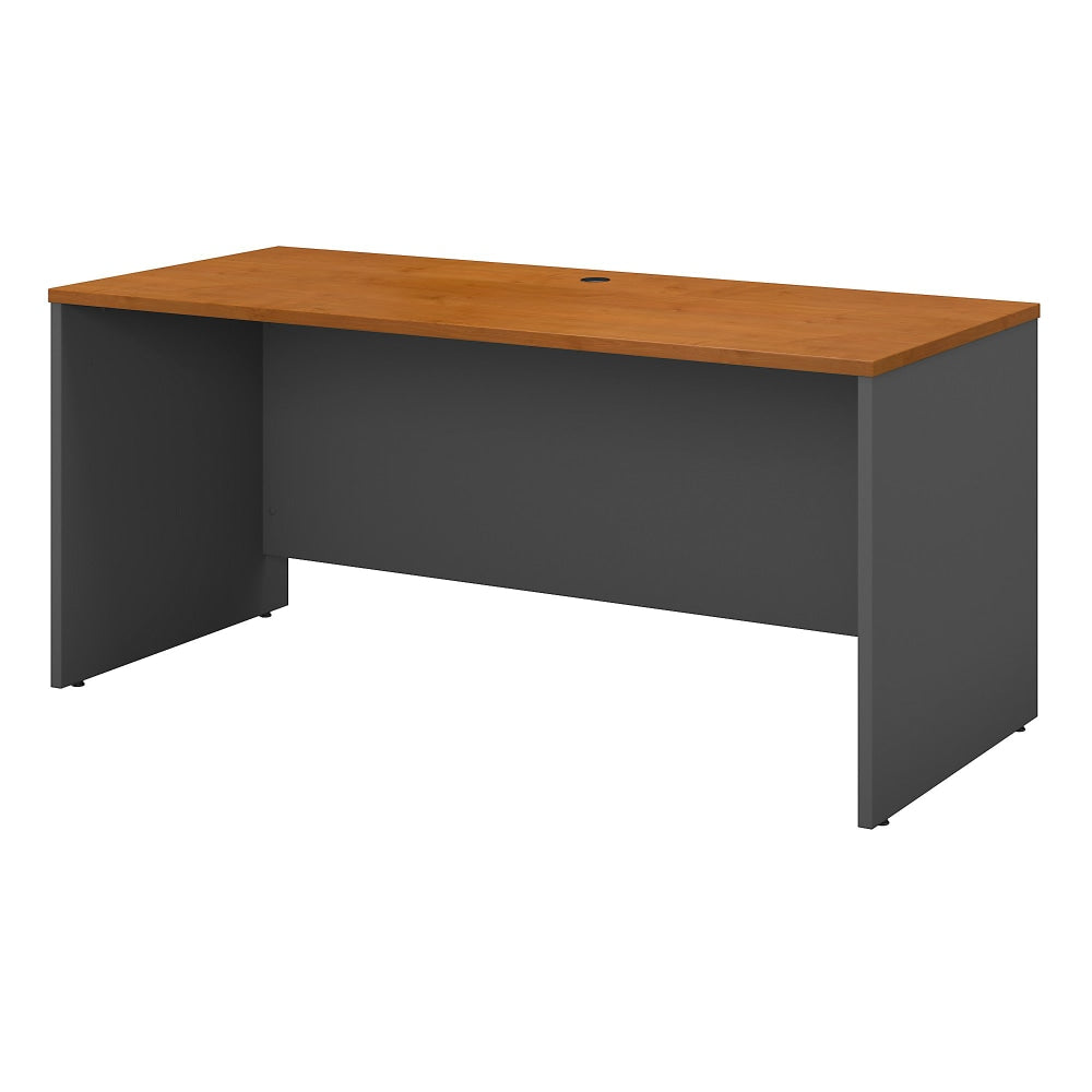 Bush Business Furniture Components 60inW Credenza Computer Desk, Natural Cherry/Graphite Gray, Standard Delivery