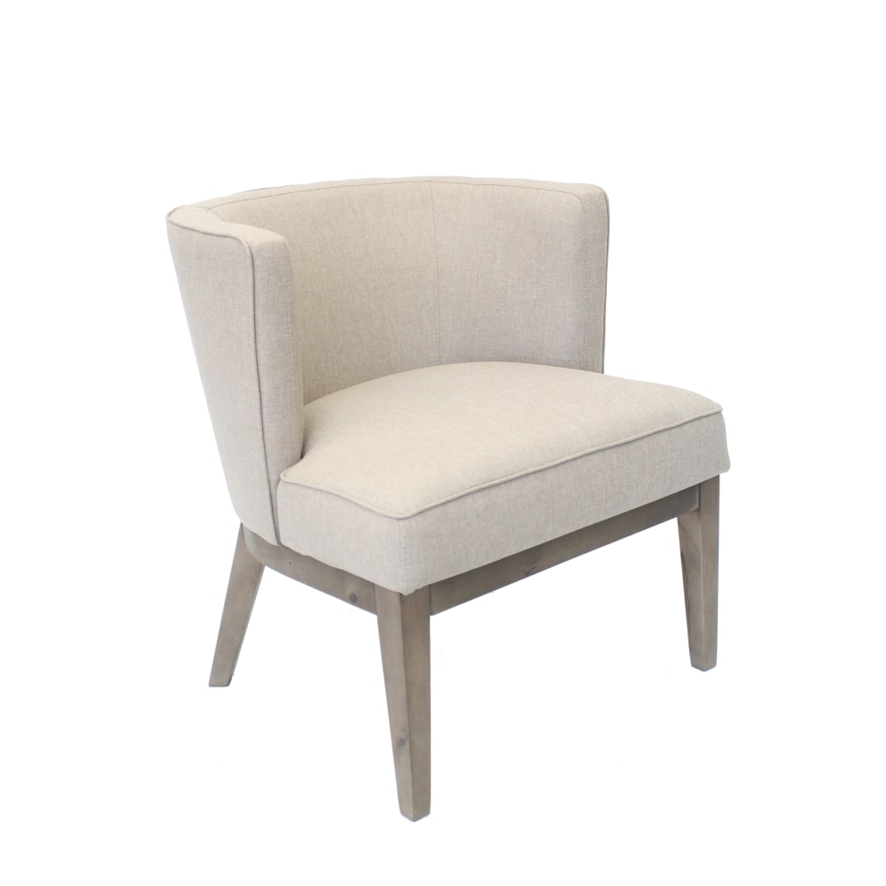 Boss Office Products Ava Accent Chair, Beige/Driftwood