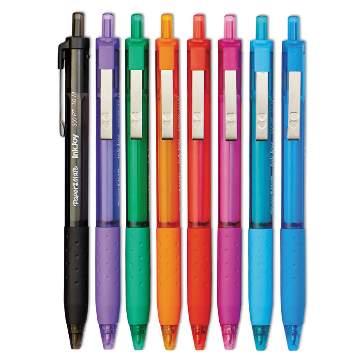 InkJoy 300 RT Ballpoint Pen, Retractable, Medium 1 mm, Assorted Ink and Barrel Colors, 24/Pack