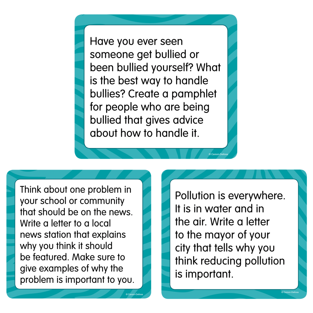 Carson-Dellosa Story Starters: Opinion Curriculum Cut-Outs, 6in x 6 1/2in, Pack of 36