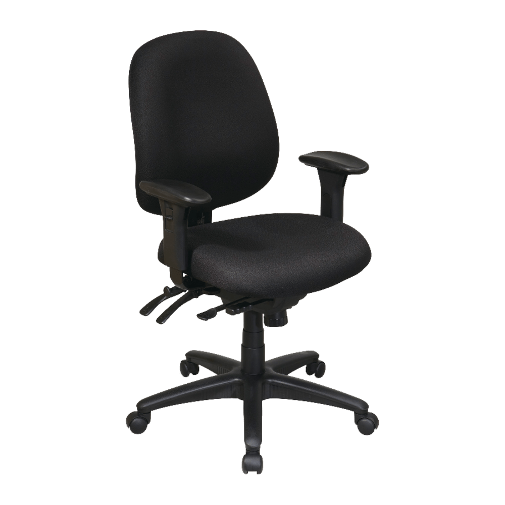 Lorell High-Performance Ergonomic Multifunction Chair, Black