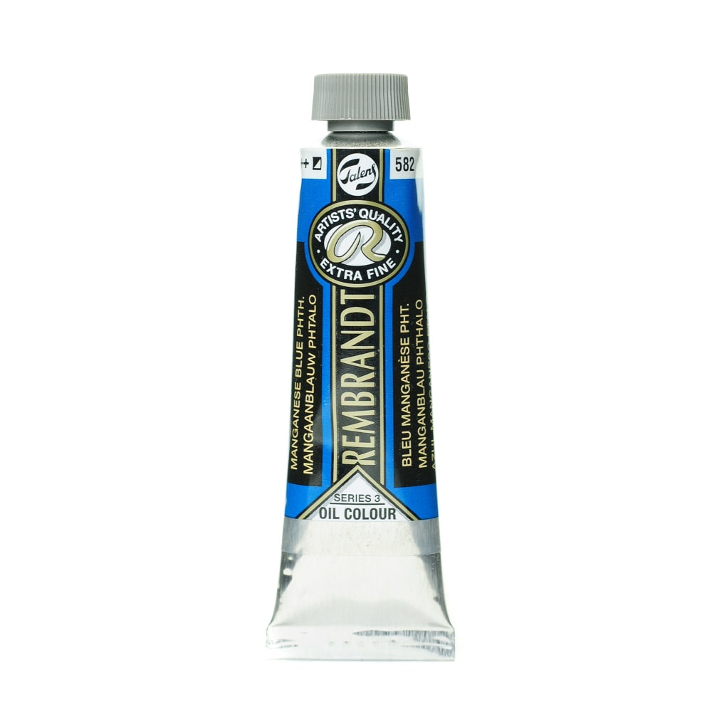 Rembrandt Artists Oil Colors, 40 mL, Manganese Blue Phthalo, 582