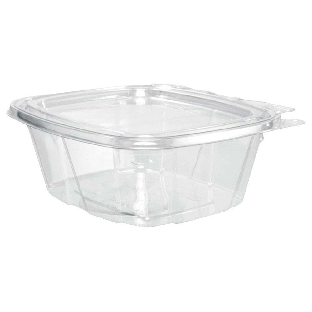 Dart ClearPac Containers, 5 1/2inH x 4 15/16inW x 2 1/4inD, 0.5 Qt, Clear, Pack Of 200 Containers