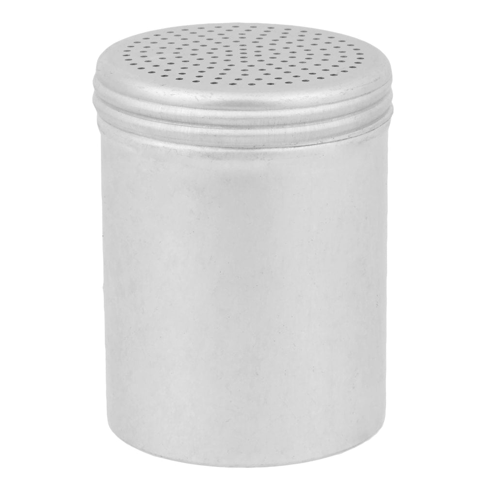 Hoffman Coarse Aluminum Salt And Pepper Shakers, Silver, 10 Oz, Pack Of 12 Shakers