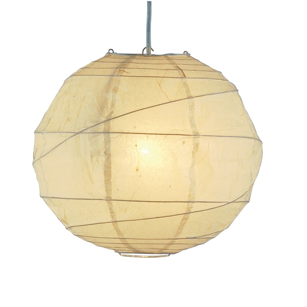 Adesso Orb Pendant Ceiling Lamp, 24inW, Large, Natural