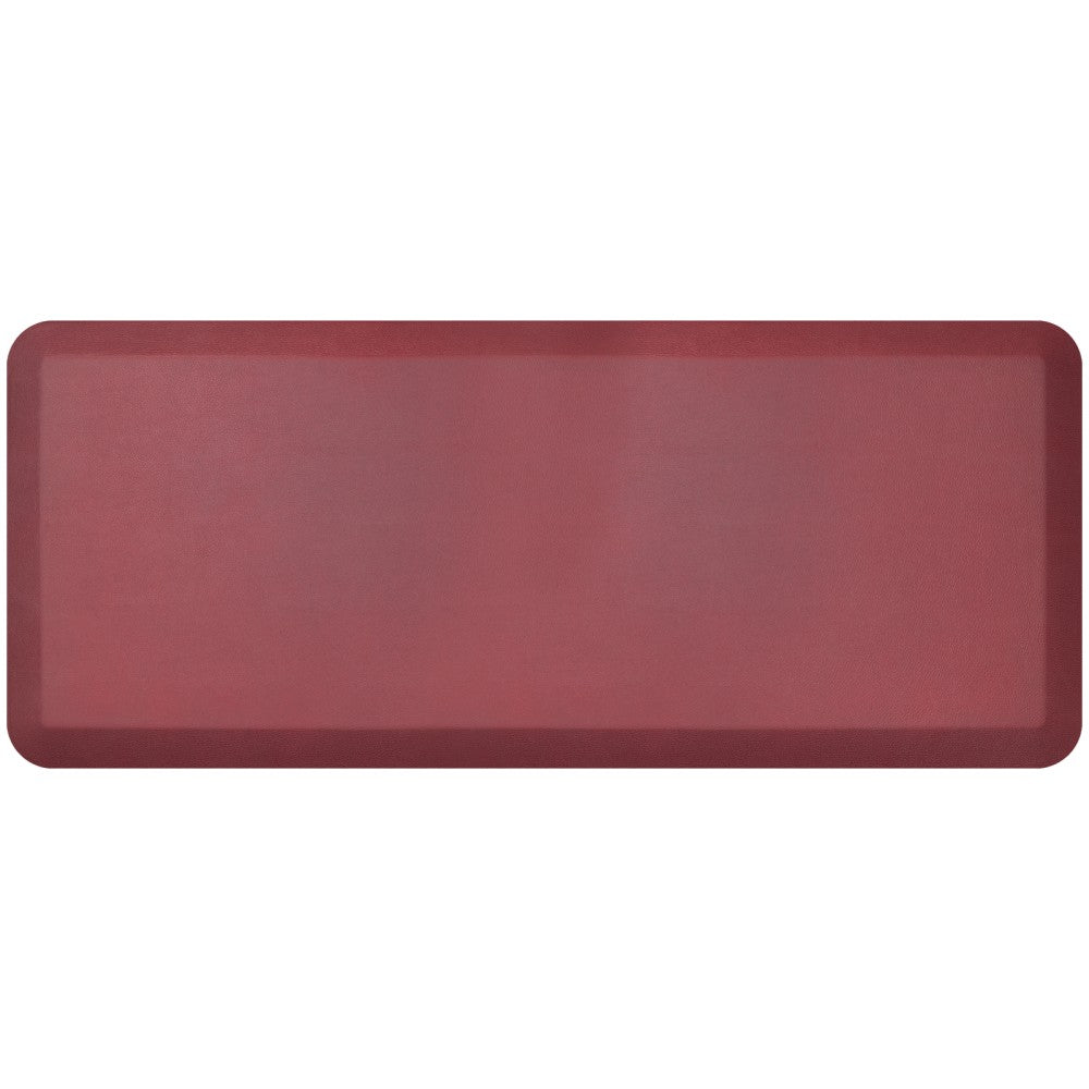 GelPro NewLife Designer Comfort Leather Grain Anti-Fatigue Floor Mat, 20in x 48in, Cranberry