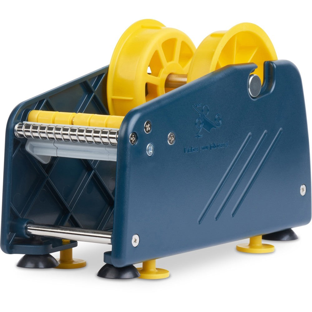 Tatco Mailing Seal/Shipping Label Dispenser - Manual - 3.50in Width x 8.50in Length - 3in Core Diameter - 2 Adapter - Blue