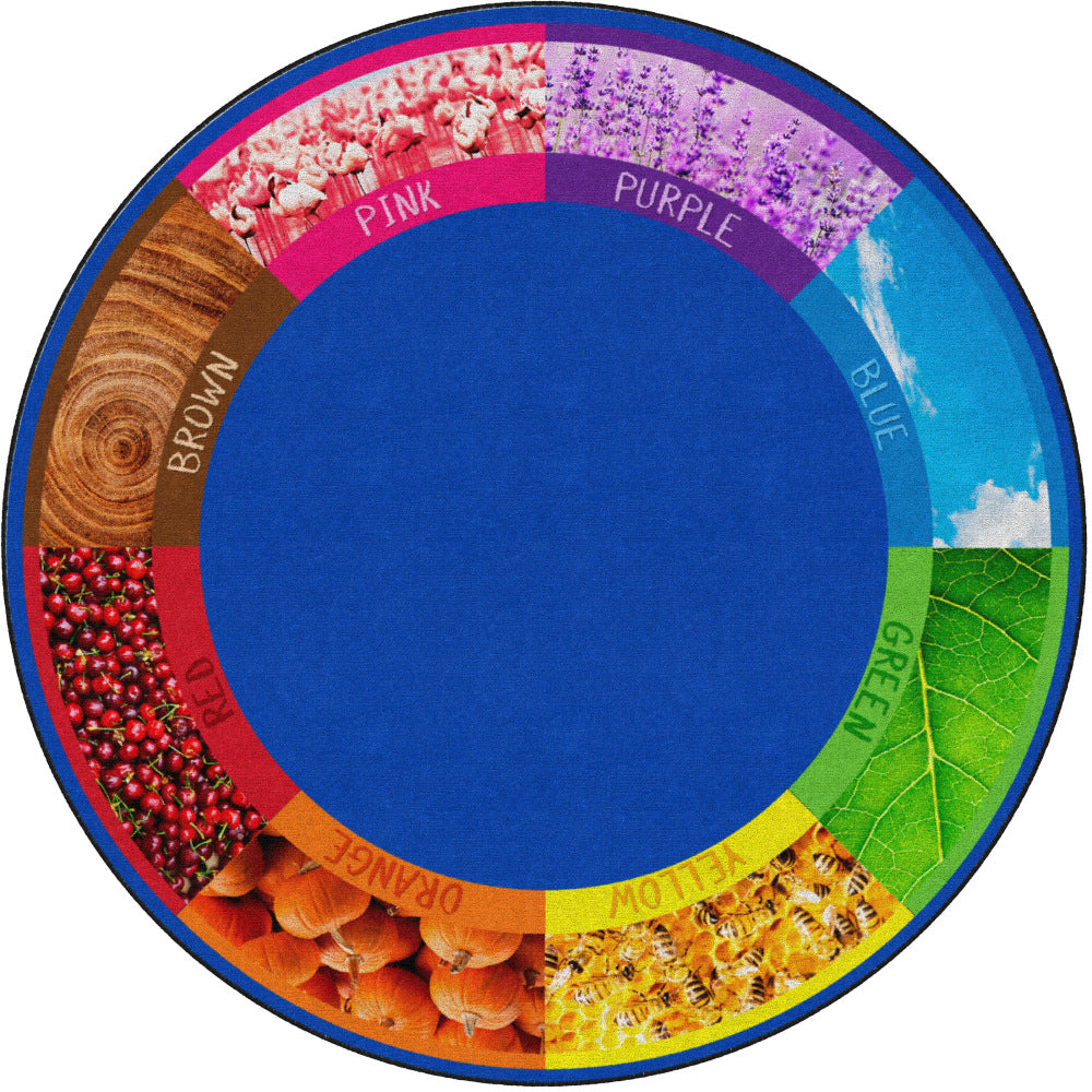 Flagship Carpets See My Colors Round Area Rug, 72in