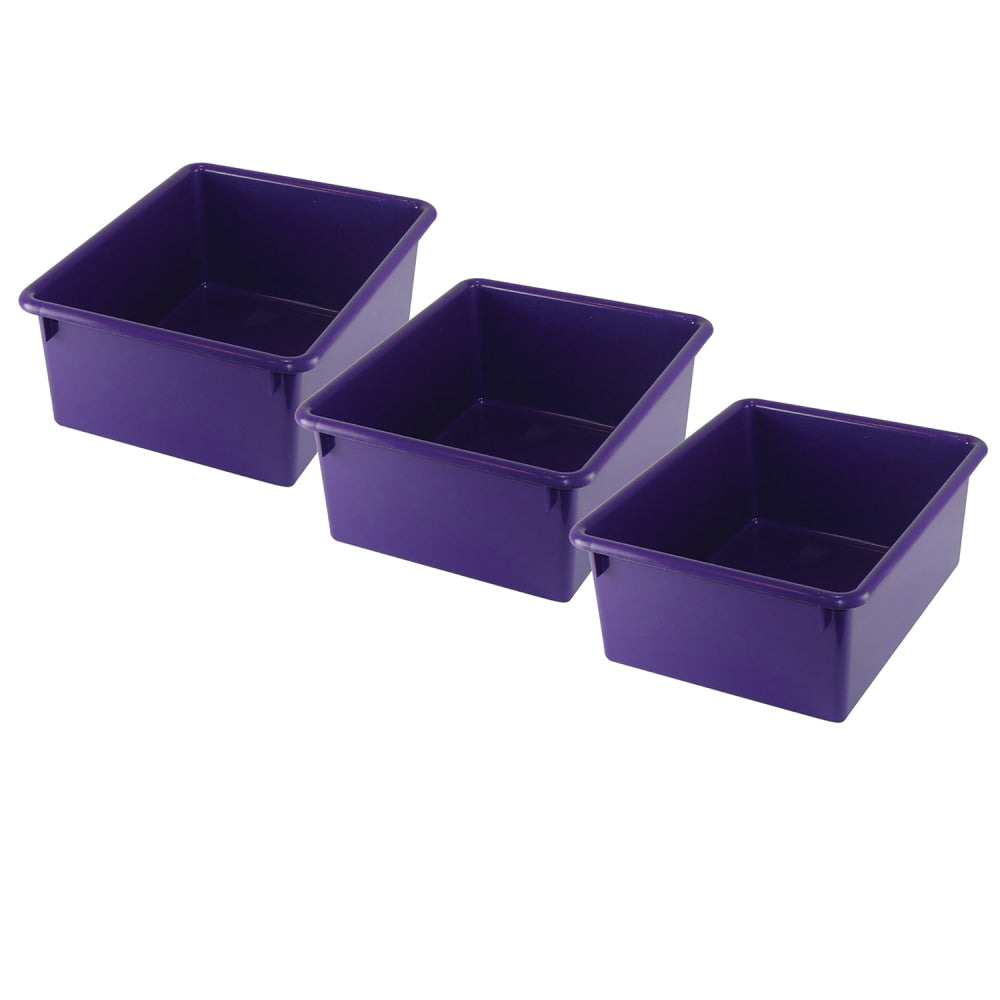 Romanoff Stowaway Letter Boxes, 5-1/4in x 10-1/2inW x 13-1/4inD, Purple, Pack Of 3 Boxes