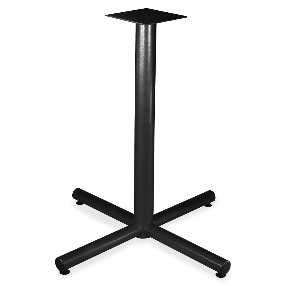 Lorell Hospitality X-Leg Bistro Height Table Base, For 36inW Top, Black