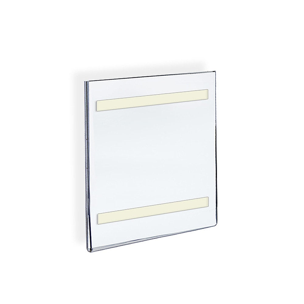 Azar Displays Acrylic Sign Holders With Adhesive Tape, 8 1/2in x 5 1/2in, Clear, Pack Of 10