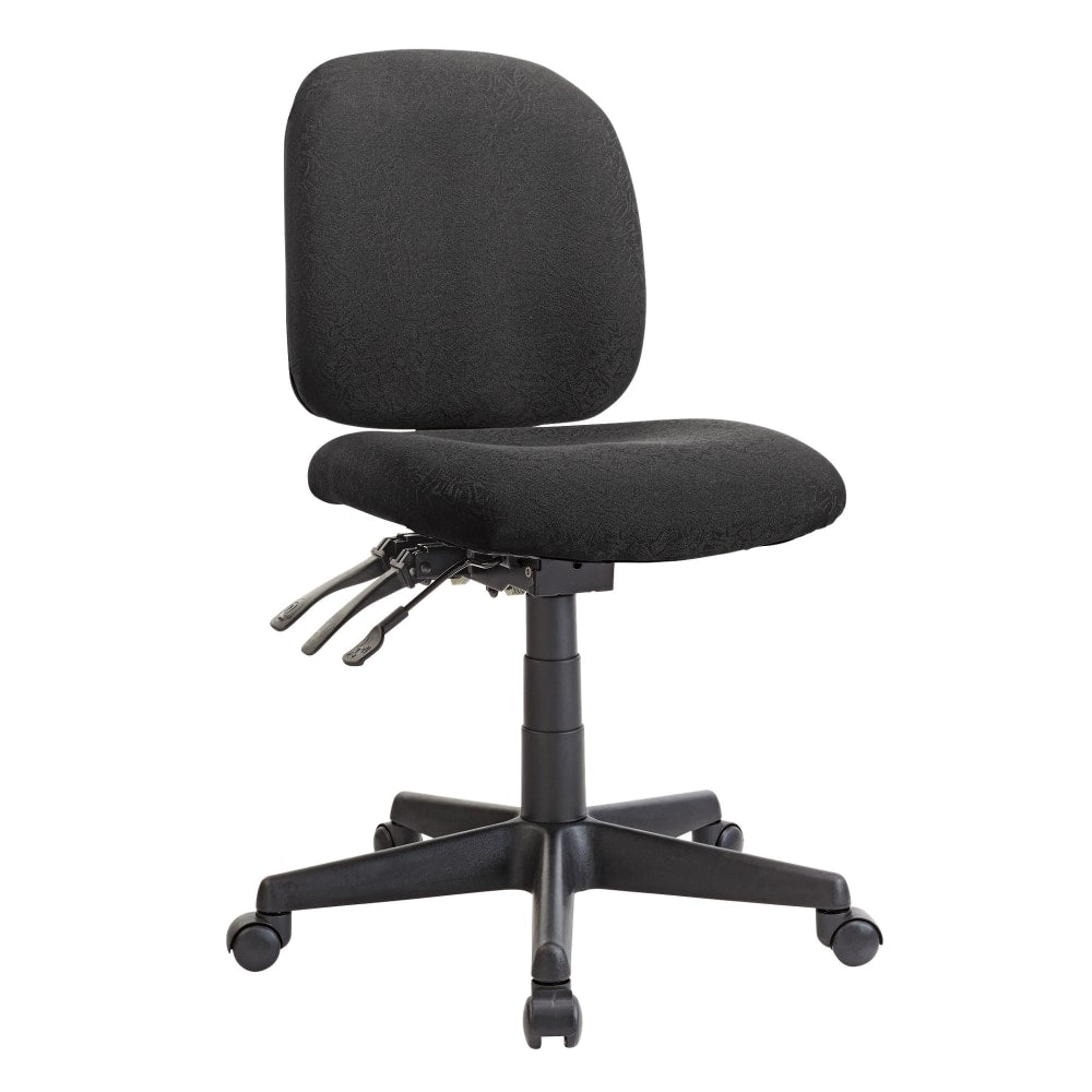 WorkPro Mobility Multifunction Ergonomic Fabric Task Chair, Black, BIFMA Compliant