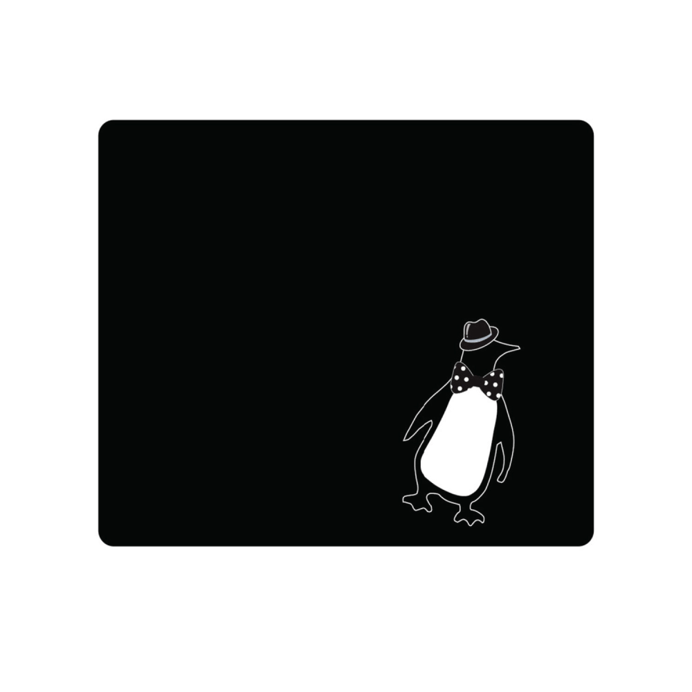 OTM Essentials Mouse Pad, Penguin, 10in x 9.13in, Black, V1BM-CRIT-02