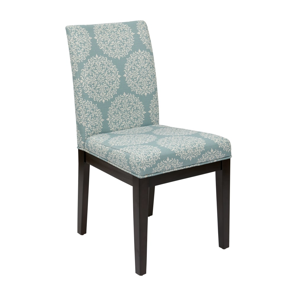 Ave Six Dakota Parsons Chair, Gabrielle Sky/Dark Brown