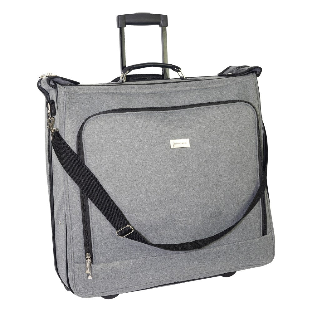 Overland Geoffrey Beene Rolling Garment Carrier, 22inH x 7-1/2inW x 22inD, Gray