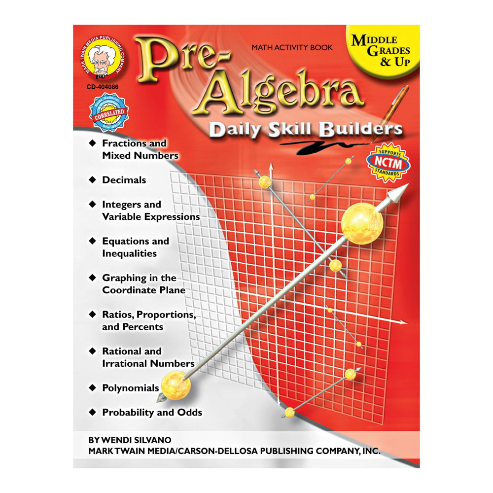 Mark Twain Daily Skill Builders Pre-Algebra, Grades 6 - 12