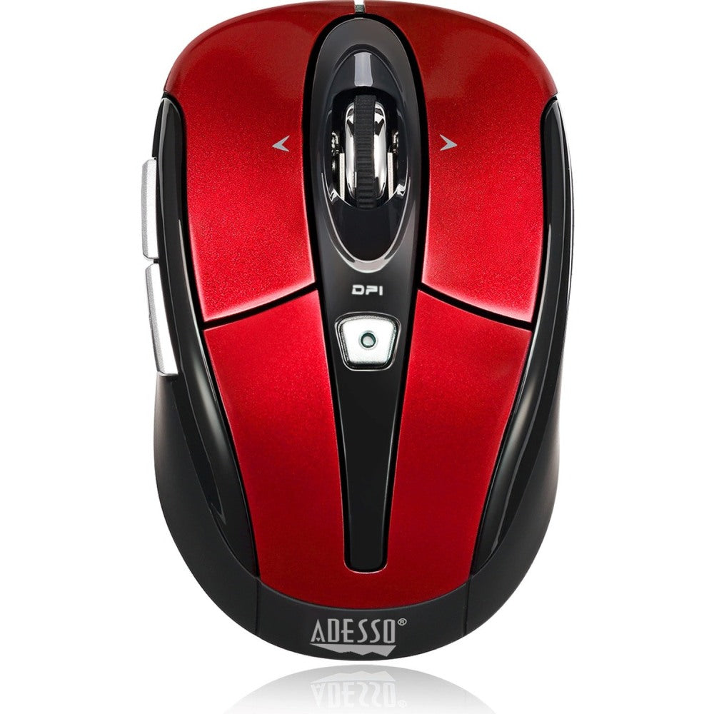 Adesso iMouse S60R Wireless RF Programmable Nano Optical Mouse, Red