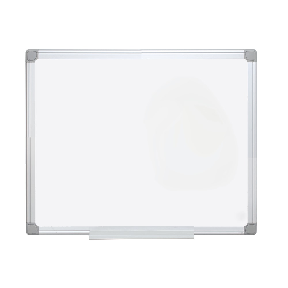 MasterVision Earth Platinum Pure White Magnetic Dry-Erase Whiteboard, 24in x 36in, Aluminum Frame With Silver Finish