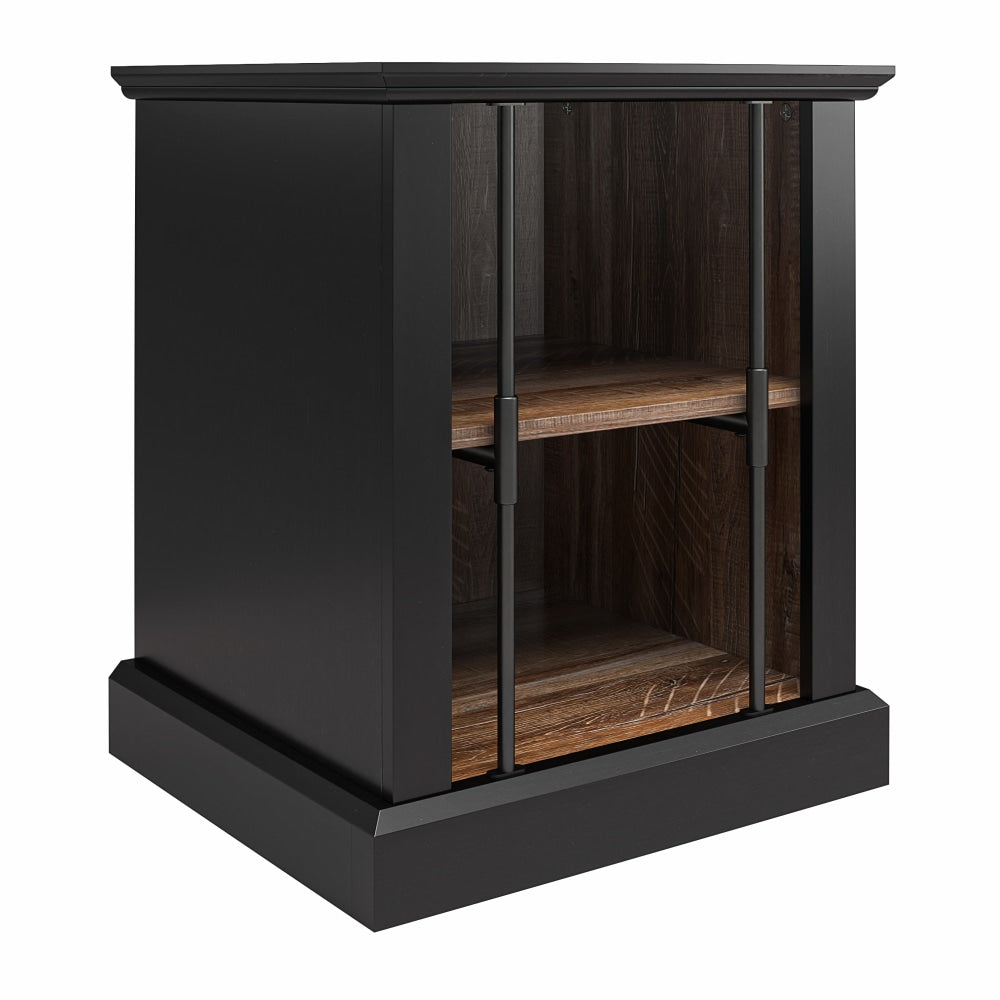 Ameriwood Home Hoffman End Table, 24inH x 20inW x 18inD, Walnut